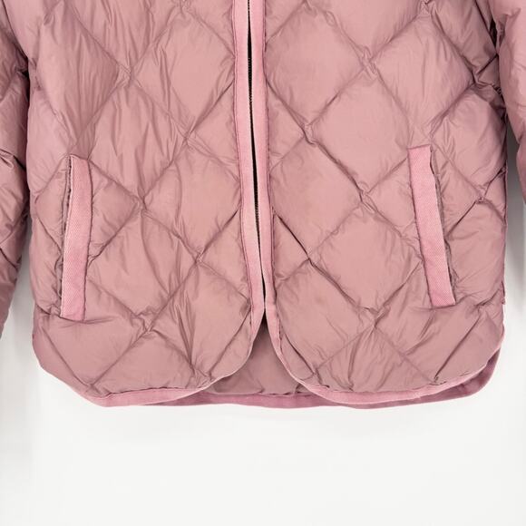 Marine Layer Meredith Puffer Coat Full Zip in Mauve Pink Size S Outdoor Gorpcore - Picture 7 of 15